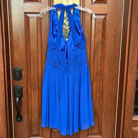 Cache Blue Halter “Marilyn Monroe” Dress Sz 10 - Picture 5 of 14